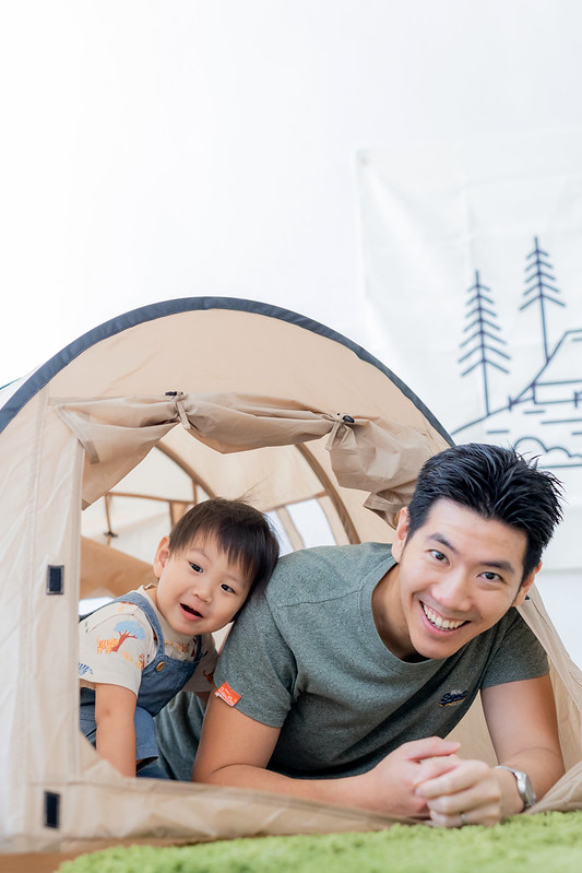 【親子攝影】兒童露營風寫真 親子寫真 一家三口全家福
