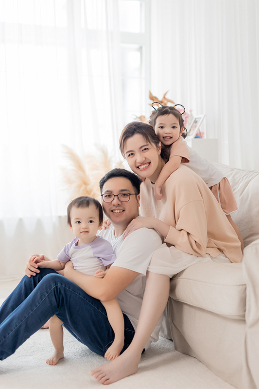 【親子攝影】四人全家福 聖誕寫真 姊妹寫真