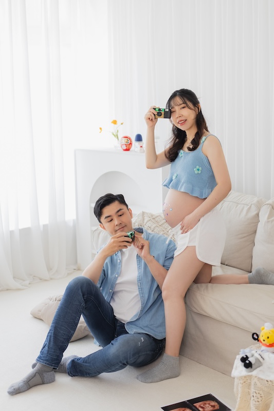孕婦攝影,孕婦照,孕婦寫真推薦,孕婦造型,孕婦夫妻,居家風格,孕婦全家福,韓系風格,牛仔風格,孕期紀錄