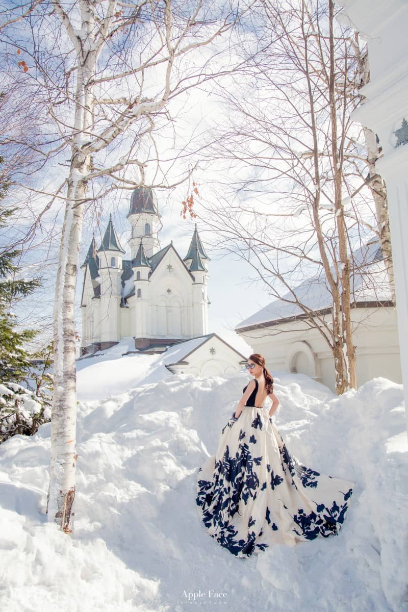 北海道小樽 婚紗,北海道婚紗,雪地婚紗,北海道雪地婚紗,雪之美術館,北海道大學婚紗,日本海外婚紗,apple face海外婚紗,hokkaido