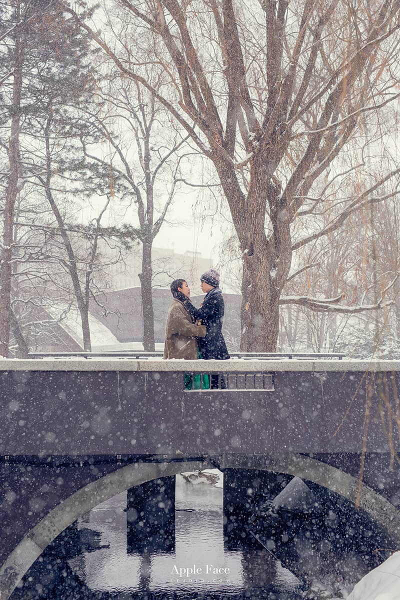 北海道婚紗,北海道小樽婚紗,雪地婚紗,北海道雪地婚紗,雪之美術館,北海道大學,日本海外婚紗,apple face海外婚紗,hokkaido,海外婚紗北海道雪景