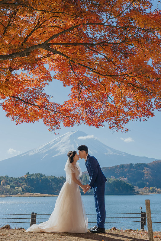 【富士山楓葉婚紗】日本拍婚紗 富士山景點 河口湖楓葉婚紗 富士山婚紗攝影 旅拍蜜月婚紗 海外婚紗婚禮攝影推薦 海外婚紗攝影